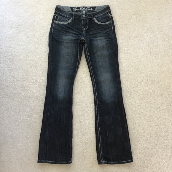 VANILLA STAR SIZE 5 BLUE JEANS boot cut - Picture 2 of 8